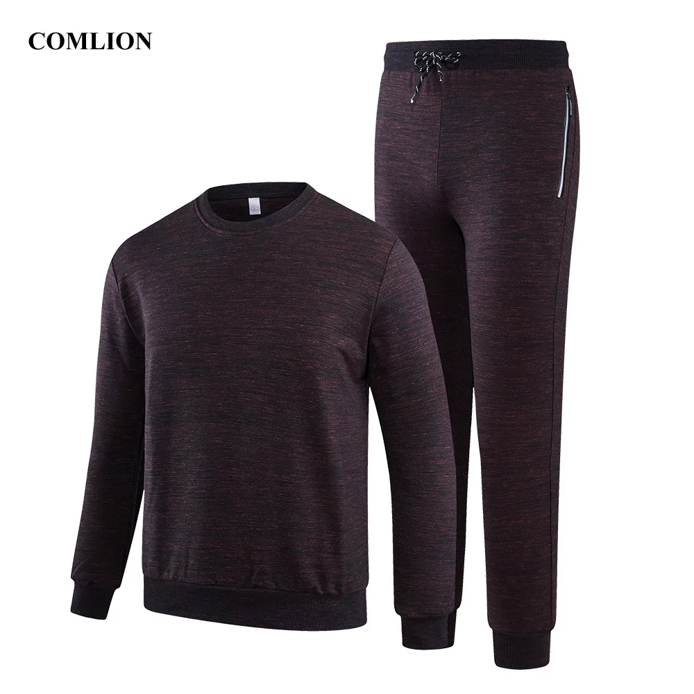 Осень-зима комплект из 2 частей хлопчатобумажные спортивные брюки комплект для Для мужчин Толстовка+ Штаны, тренировочные костюмы с длинными рукавами, спортивный костюм, верхняя одежда, топы с C76