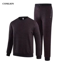 Осень-зима комплект из 2 частей хлопчатобумажные спортивные брюки комплект для Для мужчин Толстовка+ Штаны, тренировочные костюмы с длинными рукавами, спортивный костюм, верхняя одежда, топы с C76