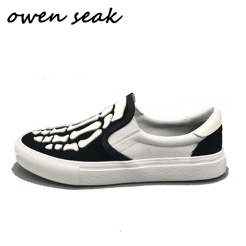 Owen Seak Men Canvas Casual Loafers Shoes Luxury Basic Mixed Color Trainers Summer Man Flats Spring Sneakers | Обувь