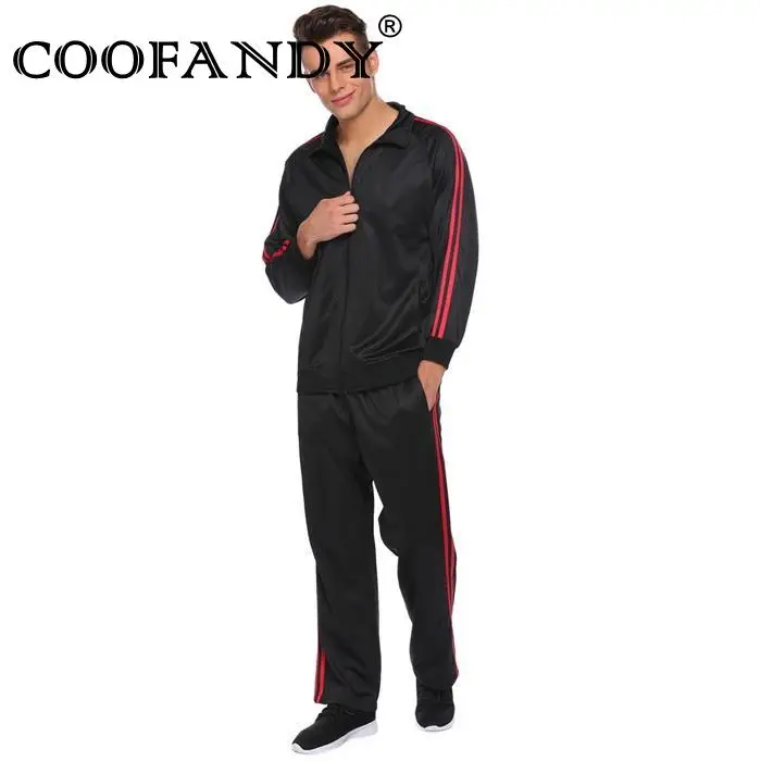 Set Full Zip Track Suit Men Long Sleeve Jacke Long Pants TracksuitMen