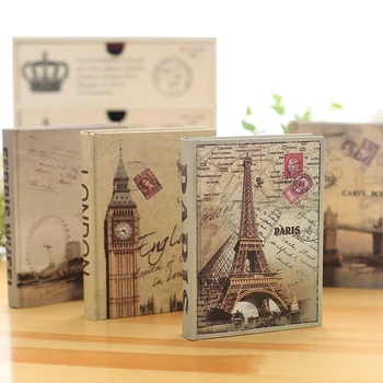 

[ KIMCOOL ] European-style Building Series European Notebook Vintage Notepad Retro Round Back Notebook Diary 1PCS