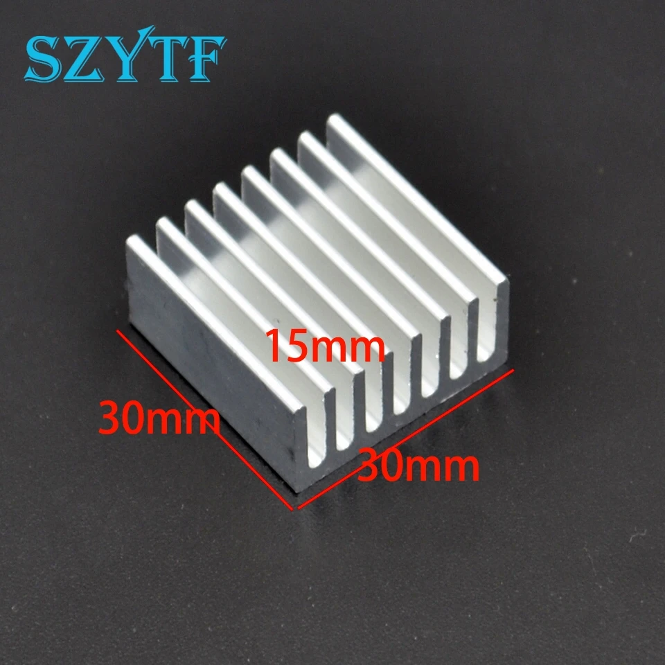 

5pcs Aluminum fin heat sink 30 * 30 * 15MM White sawing