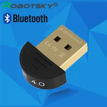 Robotsky мини беспроводной USB Bluetooth адаптер V4.0 CSR двухрежимный вluetooth ключа передатчика