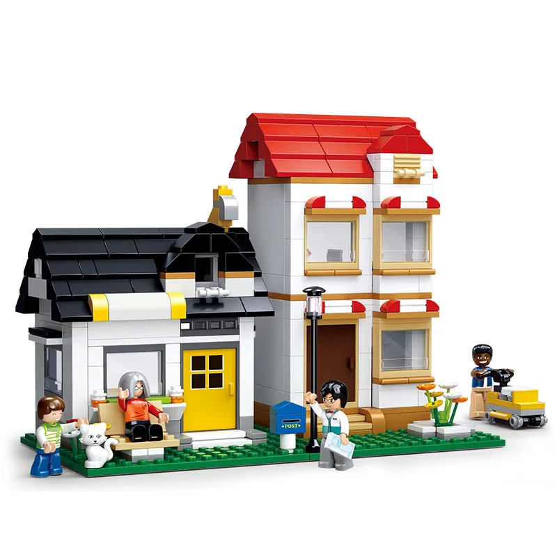 

Sluban Luxury apartments Building Blocks Enlighten Kids Toys Friends Gifts