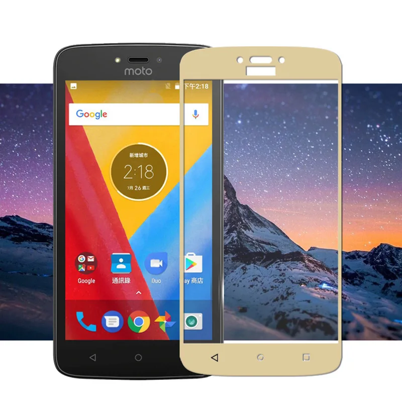 9H полное покрытие протектор экрана для Moto P30Note/P30Play G5 Plus E5 G6 Play стекло высокой