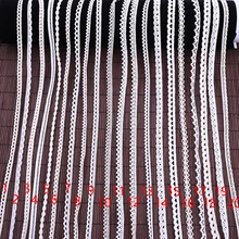 

300 Yards whole sale White and off white Lace Trims Applique Cotton Costume Trimmings Ribbon Sewing Lace Fabric Width 1 cm