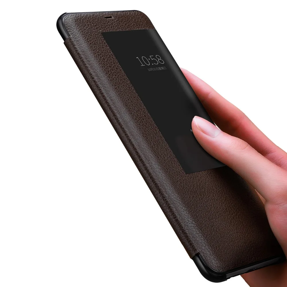 Смарт чехол с откидной крышкой для Huawei Mate 20 100% Официальный Оригинальный из