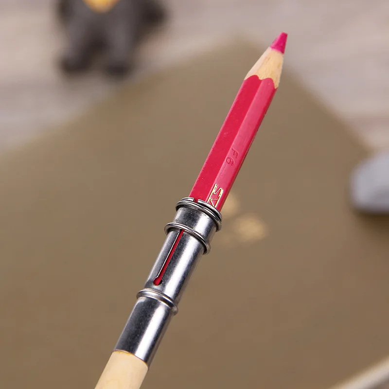 Wood Single Head Adjustable Art Pencil Extender Holder Writing-Tools L6C6 