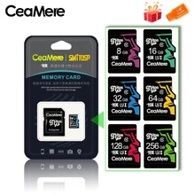 CeaMere карты памяти 256 GB 128 GB 64 GB U3 UHS-3 32 GB Micro sd Card Class10 UHS-1 флэш-карты памяти Microsd TF/sd карты s для планшета