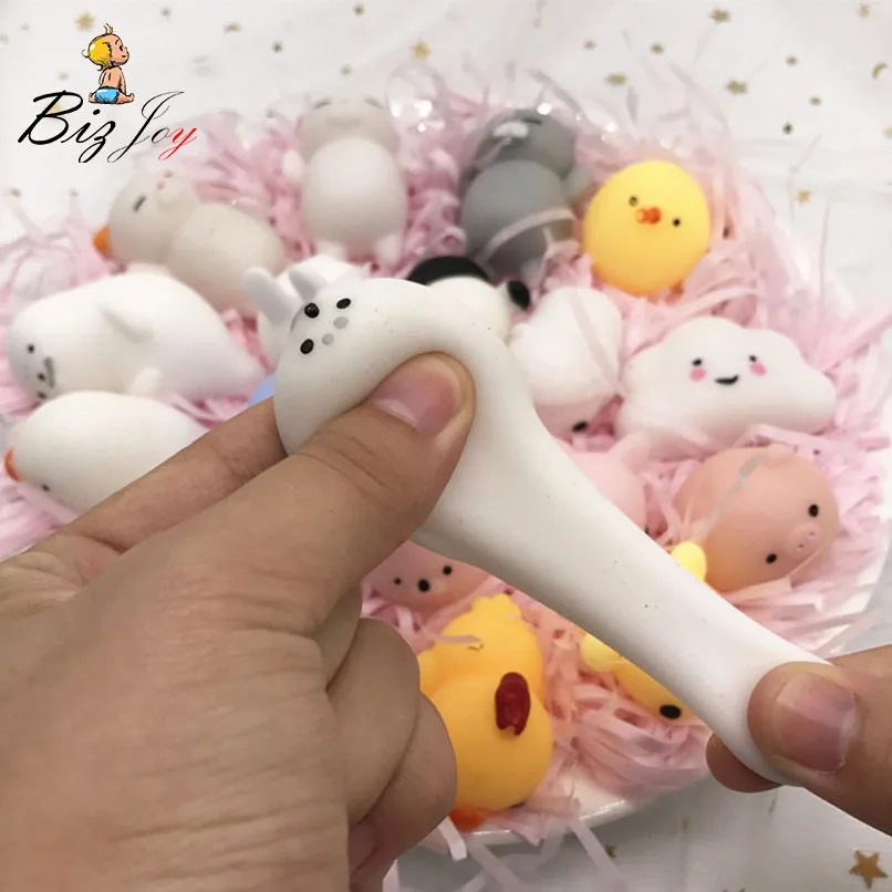 Медленно Восстанавливающий форму Сжимаемый антистресс Jumbo Kawaii животные мягкие