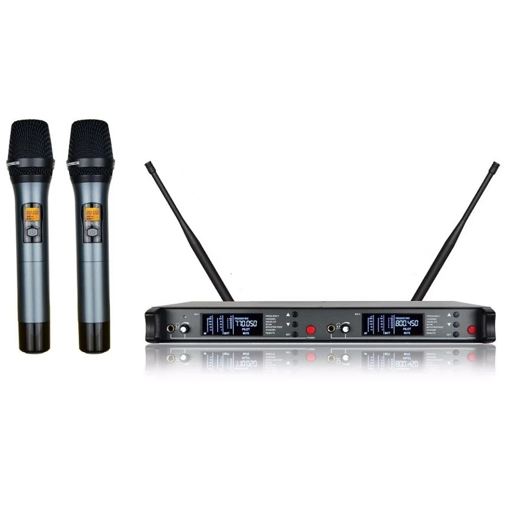 Bolymic Dual microphone karaoke stage performance microphone wireless