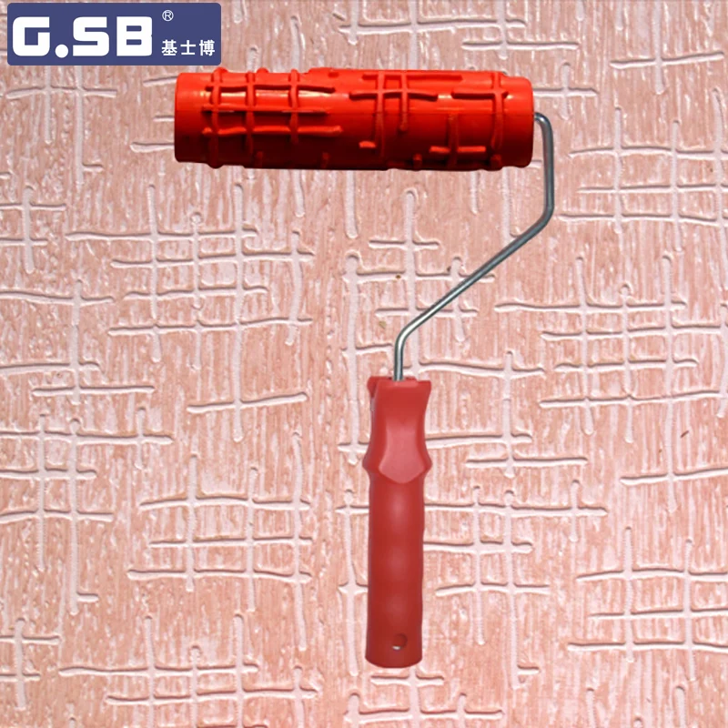 

Free shipping 7 inch Pattern Rubber Roller for Wall Decoration Paint tools NO.043 model Reliefs paint roller wall decoration