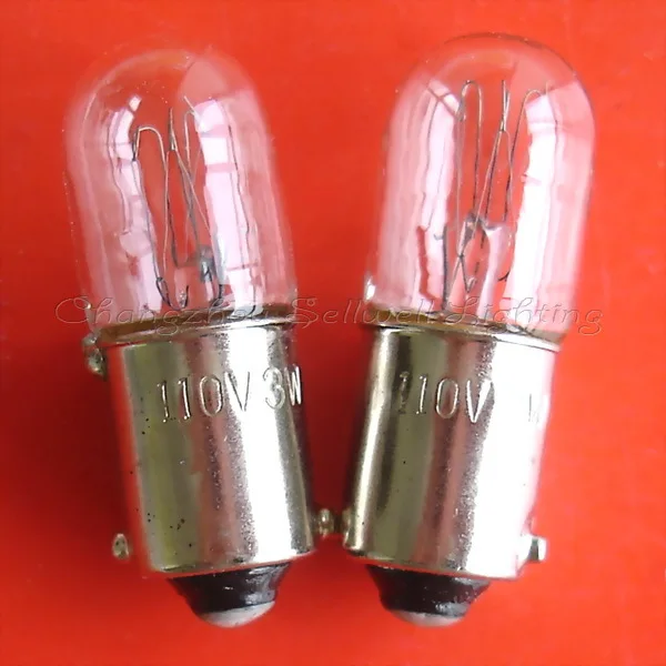Миниатюрная лампочка 110 v 3 w ba9 s t10x28 5000 h a590