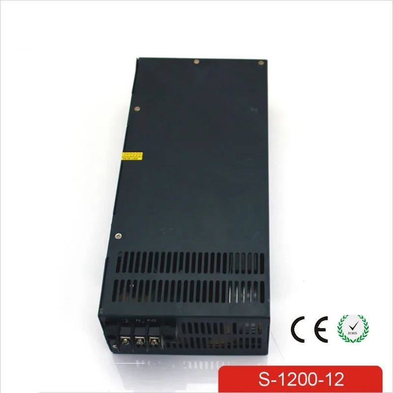 CE Soro 220 V вход 1200 W 12 v 100A источник питания одиночный выход импульсный источник питания для светодиодной полосы света переменного тока источник бесперебойного питания постоянного тока AC-dc