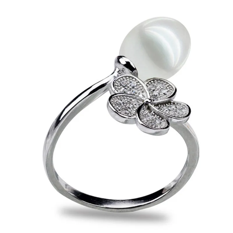 Snh 8-9 мм падение AAA100 % натуральным пресноводный жемчуг кольцо стерлингового серебра 925 для женщина натуральная культивированный жемчуг