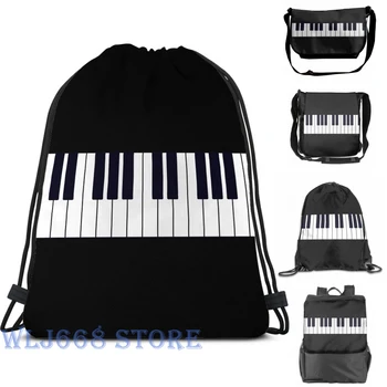 

Funny graphic print shoulder Bags women Piano Keys (2) Single shoulder backpack travel for men Gym Bag