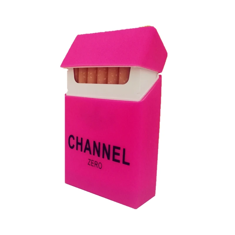 Женский чехол для сигарет, канальная резина, мягкий канал, Дамская коробка для сигарет, для курения, для сигарет, чехол s для девочек