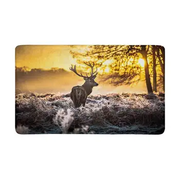 

Red Deer Doormat Anti-Slip Entrance Mat Floor Rug Indoor/Front Door Mats Home Decor, Rubber Backing Large