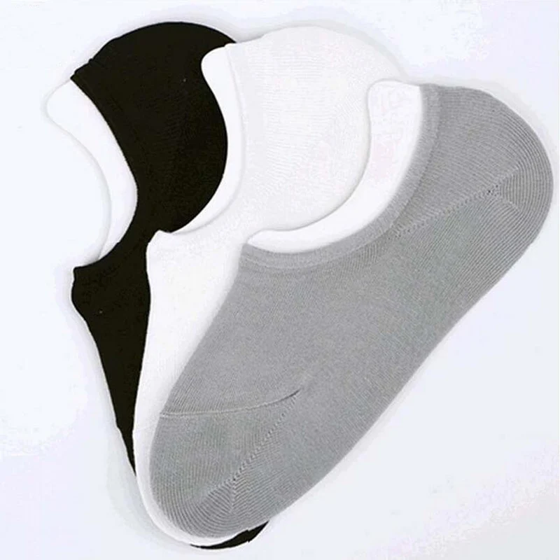 Fashion Cotton Men Invisible Socks Coolmax Compression Stealth Boat
