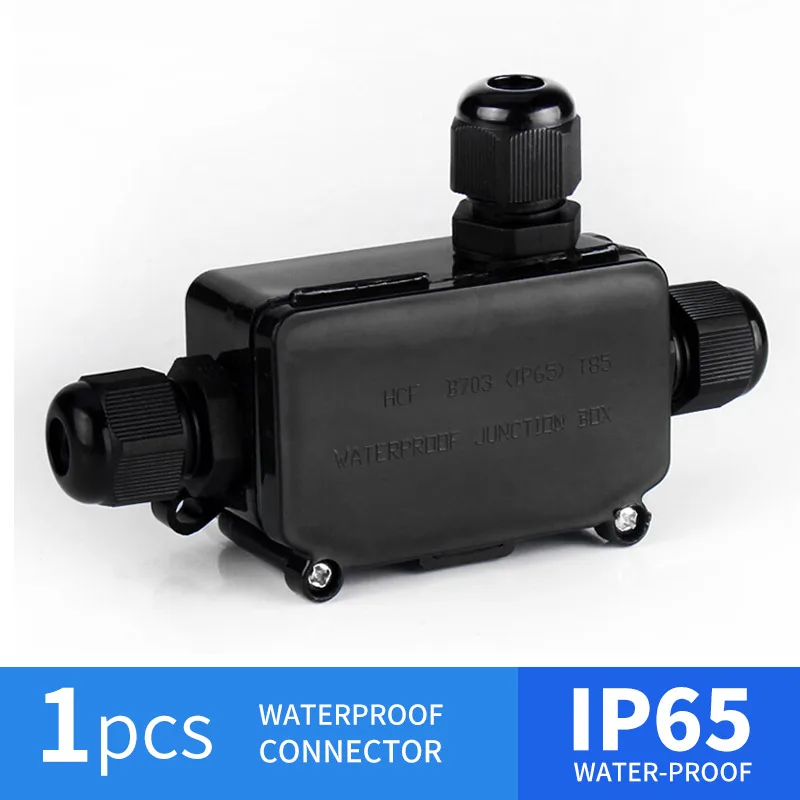 

3pin IP65 Wire Waterproof Boxe Terminal Connector Quickly Connected Three Sealed IP 65 Retardant Junction Boxes