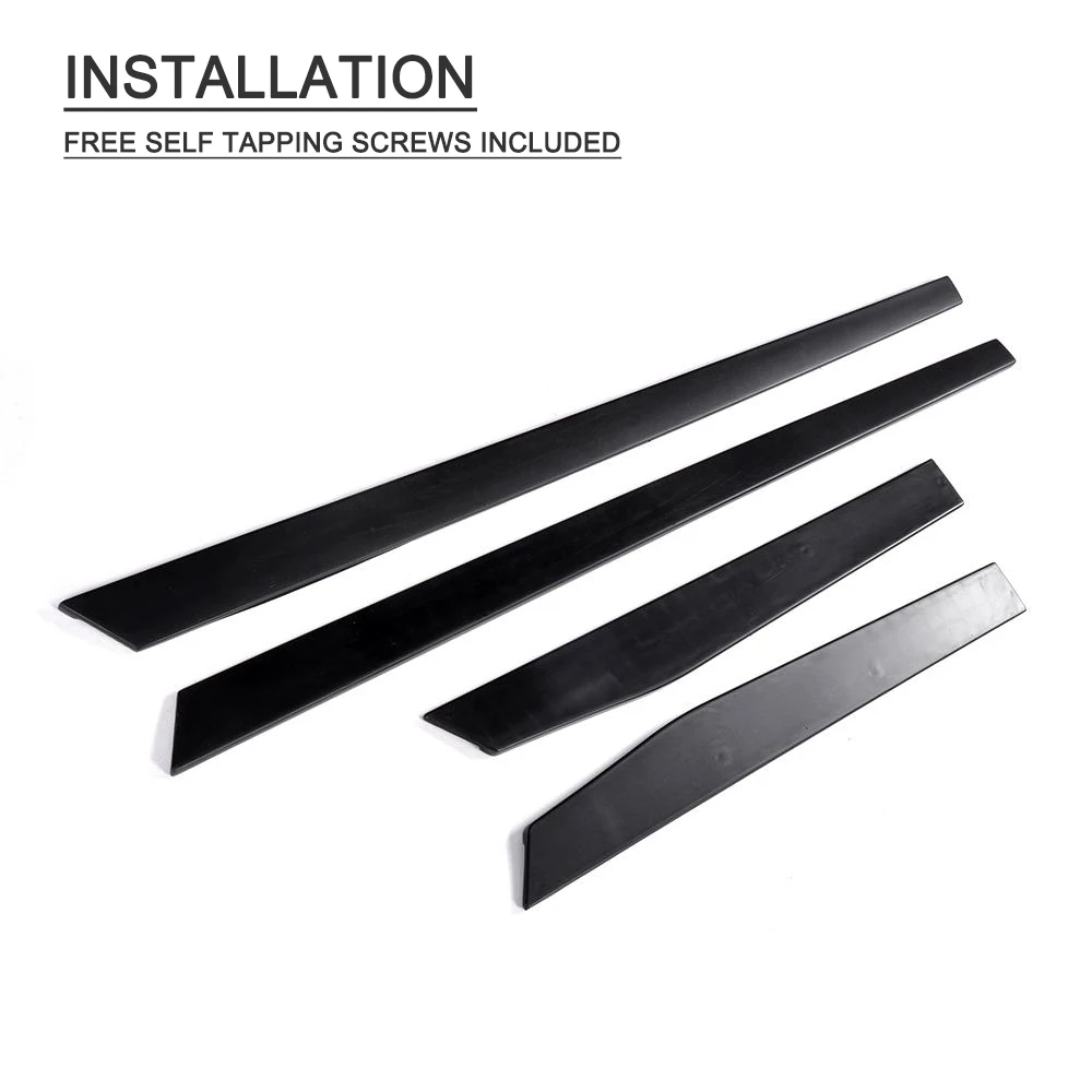 Online PP Hitam Sisi Rok Celemek Pintu Pelindung Dagu Kit Guard untuk Volkswagen VW Golf 7 7.5 R R Line Hatchback 2014 2018 4 PC Jual PP Hitam Sisi Rok Celemek Pintu Pelindung Dagu Kit Guard untuk Volkswagen VW Golf 7 7.5 R R Line Hatchback 2014 2018 4 PC