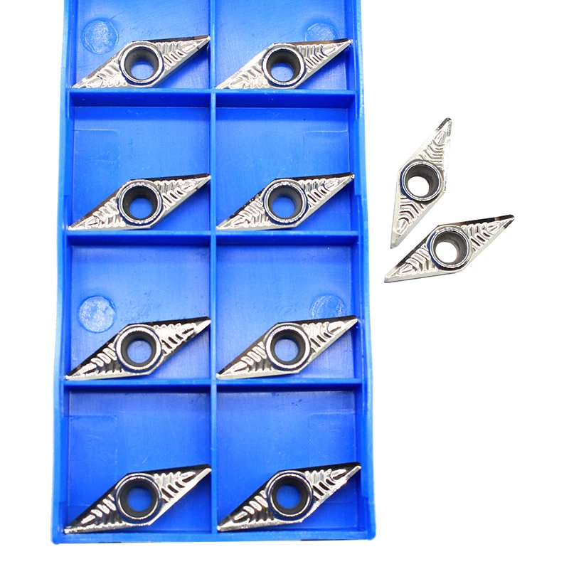 VCGT160408 AK H01 VCGT 160408 Aluminum cutter blade Insert Cutting Tool turning tool CNC Tools AL +TIN Alloy wood | Инструменты