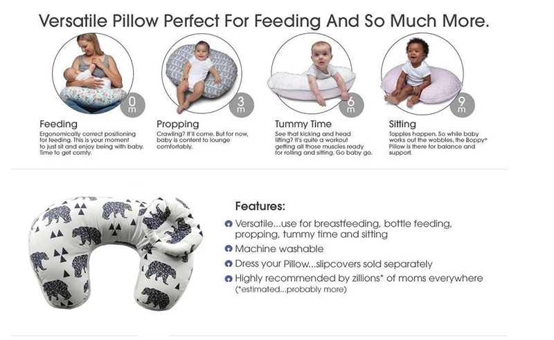 Многофункциональная подушка для грудного вскармливания для беременных кормящих мам мягкая u-образная Подушка для новорожденных