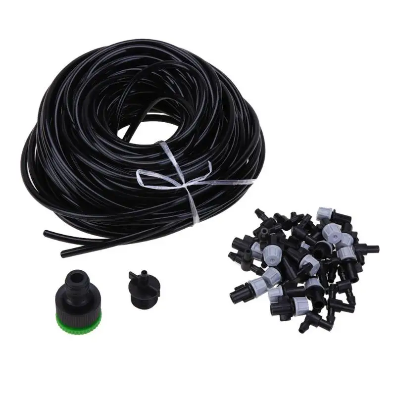 

25m DIY Micro Drip Sprinkler Irrigation System Plant Automatic Watering Kit Irrigation System Garden Hose Kits Sprinkler Head