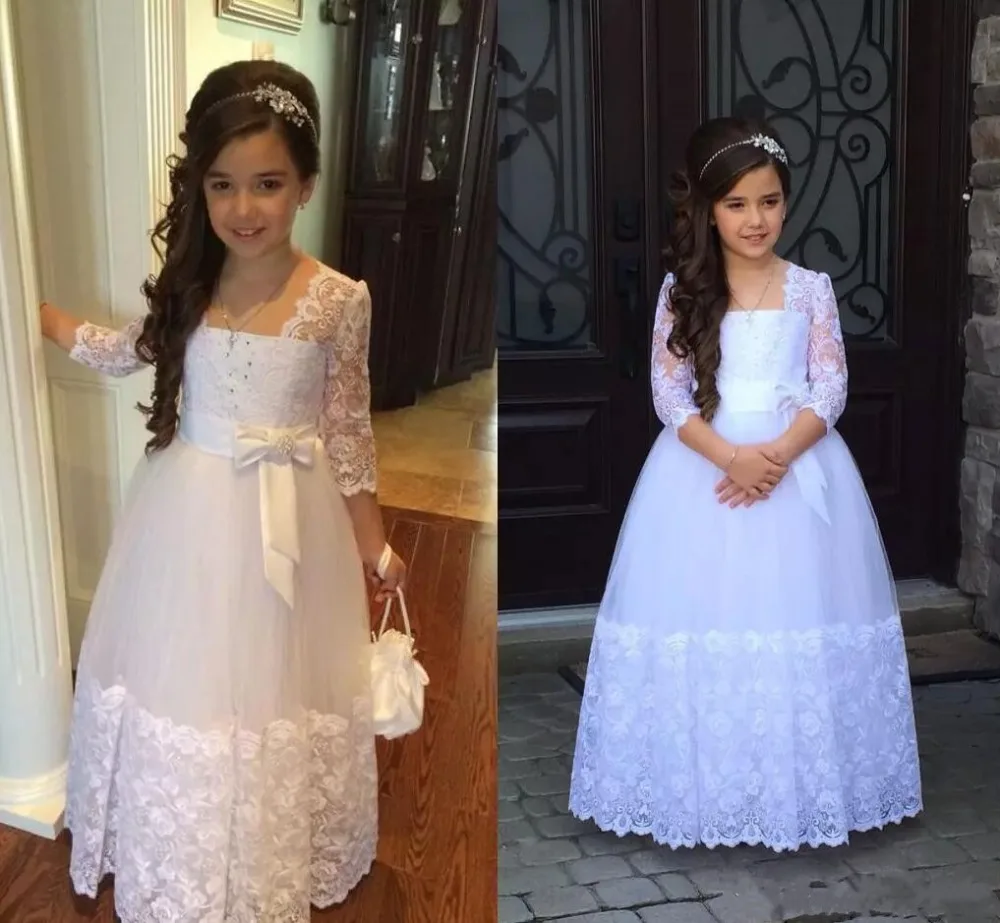 Pageant Dresses For Girls 2021 Ball Gown Kids Formal Wear Birthday Party Flower Girl Dress First Communion | Свадьбы и торжества