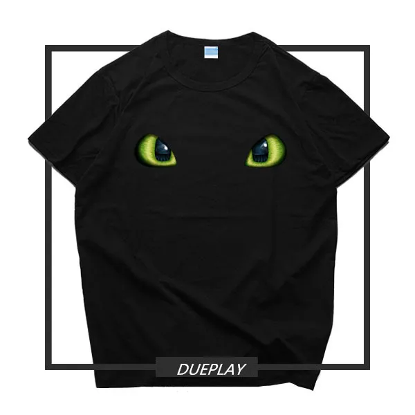 

How to Train Your Dragon 3 The Hidden World Night Fury Toothless Printed Tee Shirt Cos Short Sleeve T-shirt