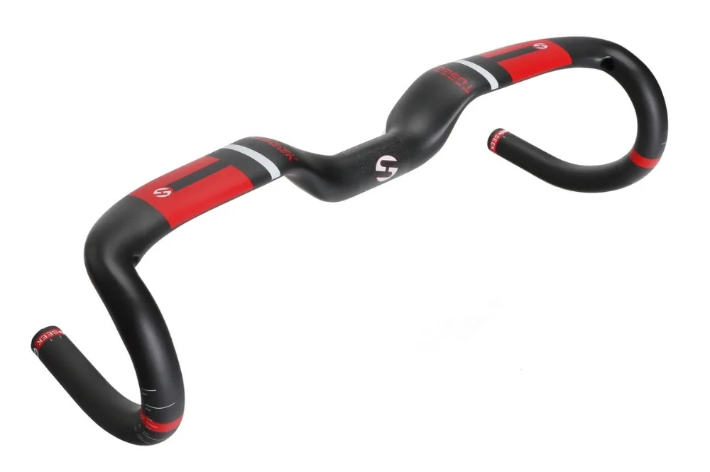 NEW TOSEEK Matte finish Full Carbon Fibre Road Handlebar Bicycles Bent