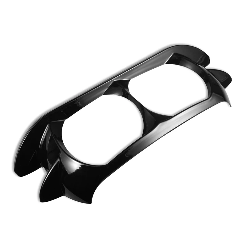 KaTur глянцевый черный двойной проектор фары Накладка ободок для- Harley Davidson Road Glide