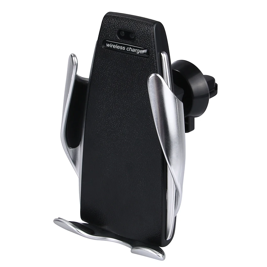 

S5 Automatic Clamping Wireless Car Charger For iphone Android Air Vent Phone Holder 360 Degree Rotation Charging Mount Bracket