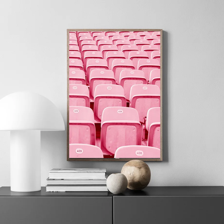 Girls Room Decor Picture Pink Cotton Candy Playground Posters Nordic Style Kids Decor Wall Art Canvas Painting For Living Room