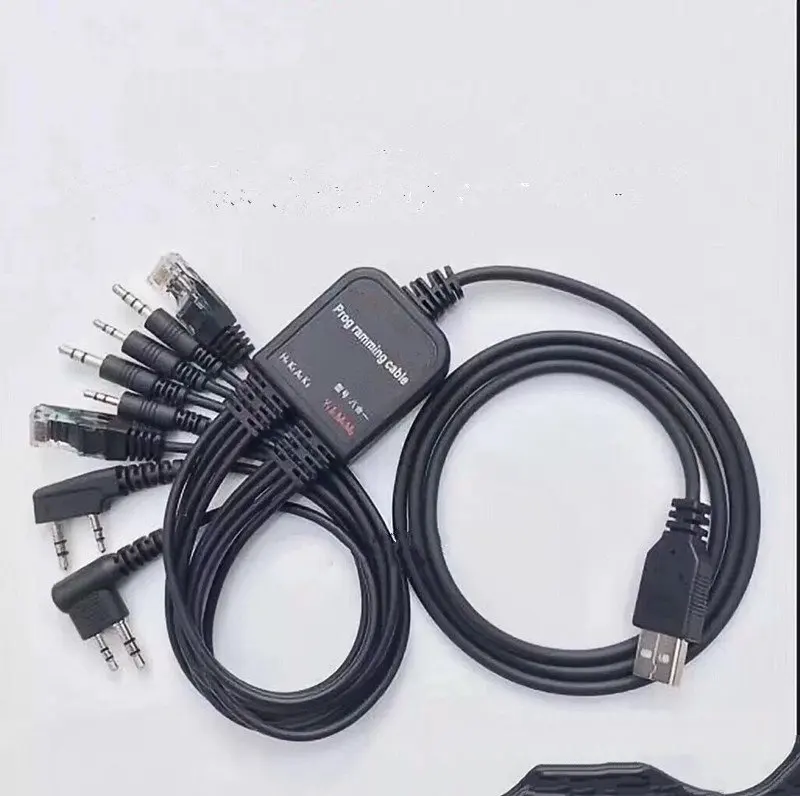 8 in 1 Computer USB Programming Cable for Kenwood Baofeng Motorola Yaesu for Icom Handy Walkie Talkie Car Radio CD Software 8 in 1 Computer USB Programming Cable for Kenwood Baofeng Motorola Yaesu for Icom Handy Walkie Talkie Car Radio CD Software