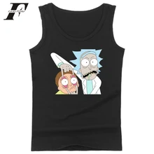 LUCKYFRIDAYF Рик и Морти рок Горячая ТВ аниме жилет Печать майка Топы для мужчин/женщин бодибилдинг фитнес повседневные топы Плюс Размер