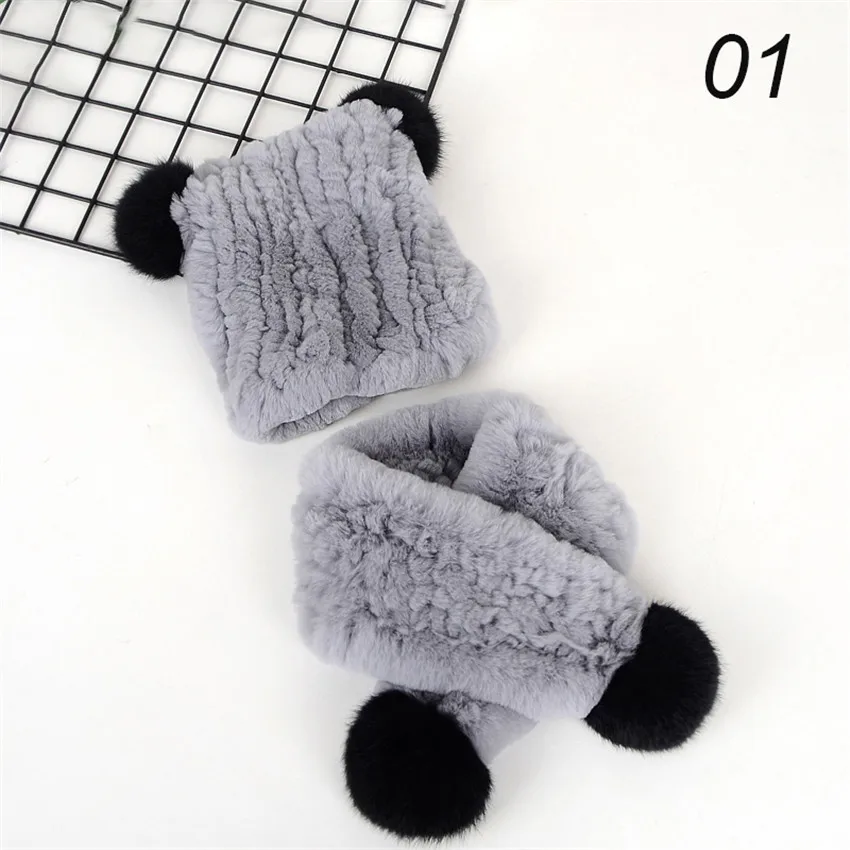 Fashion New Knitted Children Hat Scarf Two Piece Set Boys And Girls Hat Ball Hair Accessories For Children Warm Set