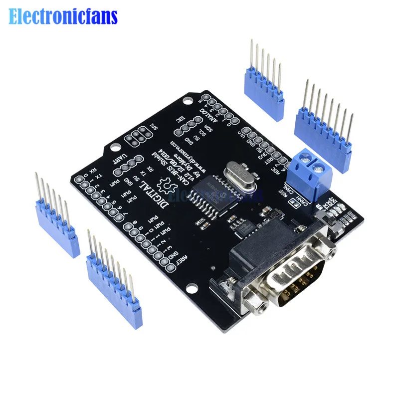 Плата защиты Can Bus MCP2515 1 комплект интерфейсный модуль SPI с 9 контактами стандартный