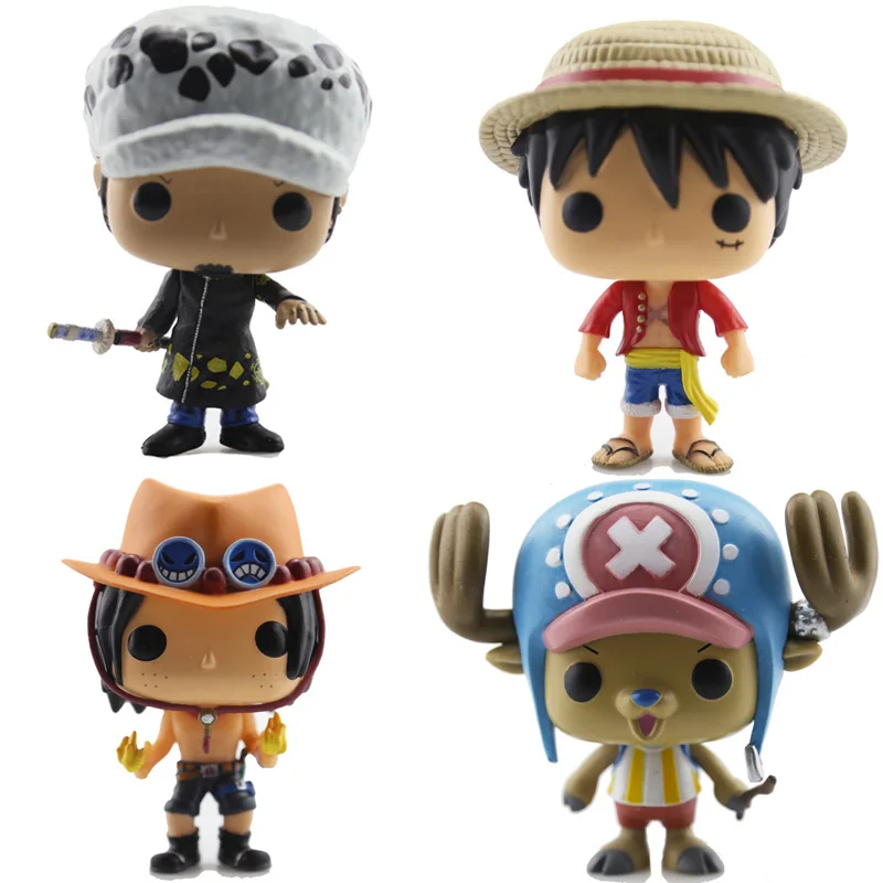 

Japanese Anime One Piece MONKEY.D.LUFFY ACE TRAFALGA.LAW TONYTONY.CHOPPER Action Figure Bobble Head Q Edition For Car Decoration