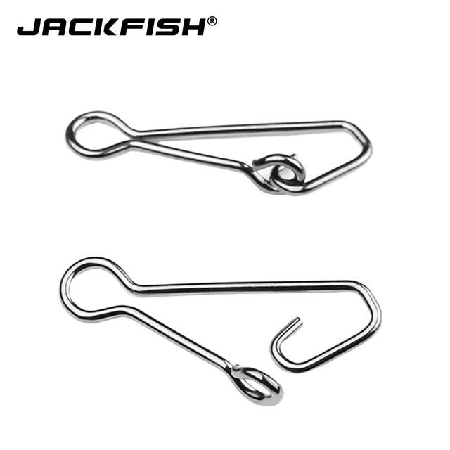 JACKFISH Fishing Connector 50pcs/lot Stainless Steel Fishing