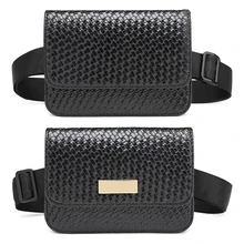 THINKTHENDO модные женские туфли талии сумка Fanny Pack телефон ключ карты ремень Повседневное кошелек сумки черный кожаный пояс Сумка