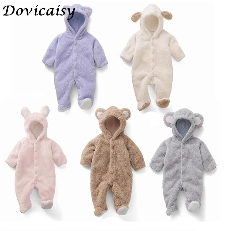 

Autumn Baby Rompers Winter Children Winter Thick Cotton Warm Clothes Animal Jumpsuit Children Outerwear Baby Wear