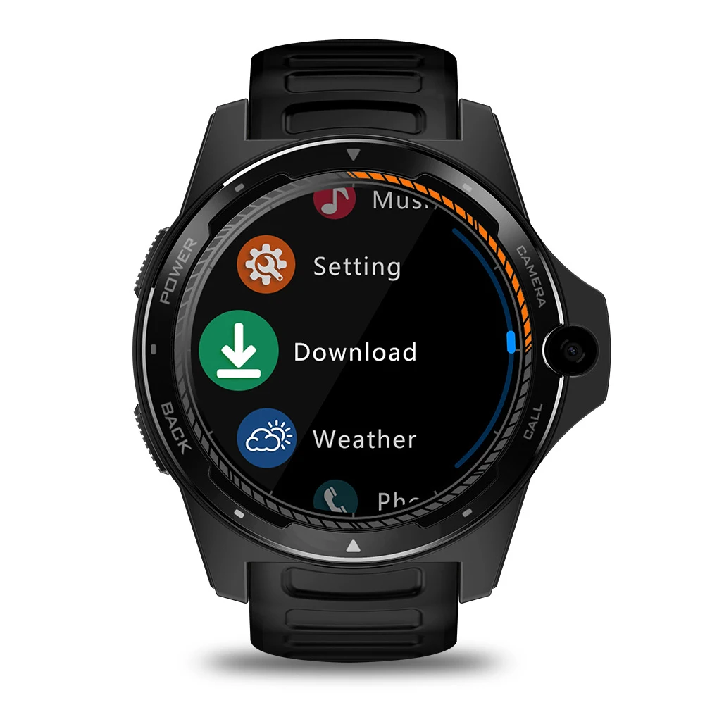 

4G Zinc Alloy Dual System Heart Rate Monitor Phone GPS 1.39 Inch Screen Waterproof Bluetooth 8MP Camera WIFI Smart Watch Gift