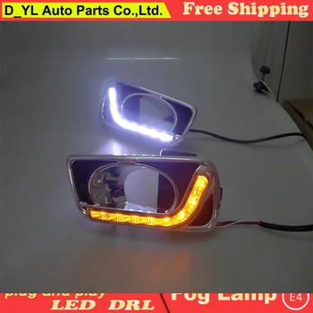 

Car styling For Honda City 2011-2015 LED DRL For Honda City High brightness guide LED DRL led daytime running lights bucktooth