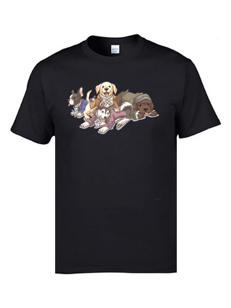 

Black Pitbull Terrier T Shirt Hamilton Musical And Broadway Dogs Men's T Shirts Funny Corgi Pug Dog Fashionable Tee-Shirts Boy