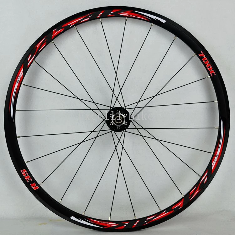 Flash Deal 700CC Wheels disc brake road wheels road bicycle road bike V/C brake 30MM alloy rim 29inch Cross-country road bike. light wheel 9