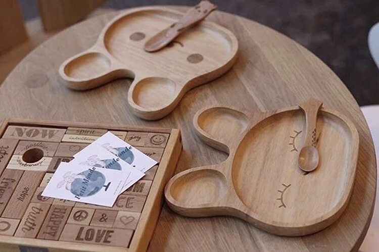 Wood-Baby-Food-Plate-Prato-Baby-Feeding-Dishes-Kids-Eating-Feeding-Set-Platos-Children-Baby-Servies-Tableware-Bowl-Topper-Tray-07