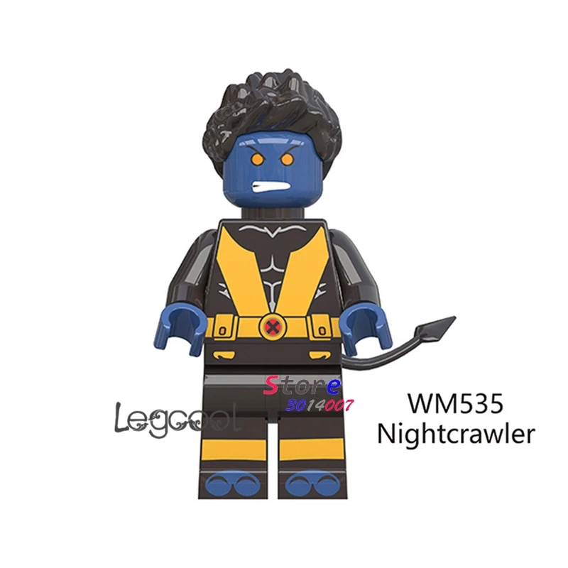 

1PCS model building blocks action superheroes Nightcrawler Christmas hobby house game diy toys for children gift