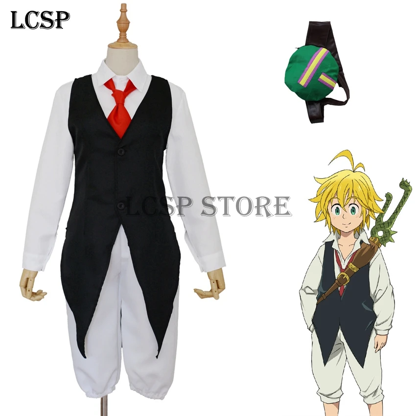 LCSP The Seven Deadly Sins Meliodas Dragon's Sin of Wrath, косплей костюм, японское аниме, Nanatsu No Taizai, Униформа, костюм, одежда