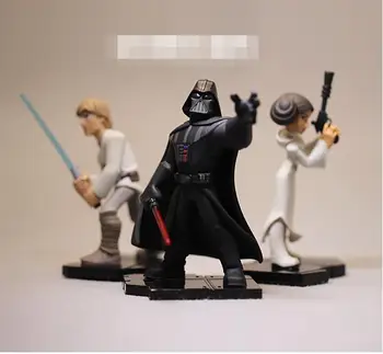 

high quality Star Wars figure toys Darth Vader Luke Skywalker Princess Leia Figures Toy Model Doll for collection gifts 8-10cm